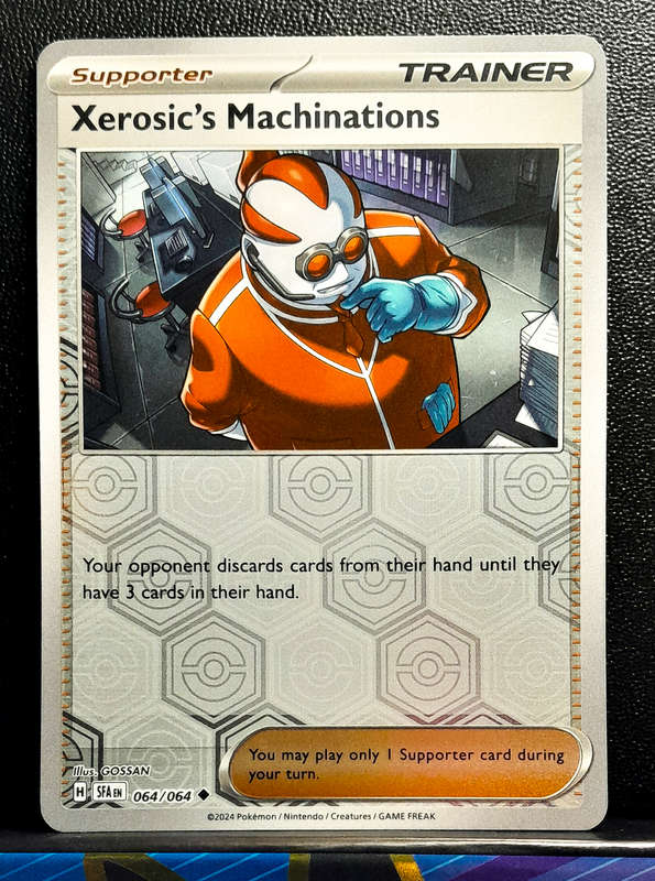 Pokemon Card - Xerosic's Machinations 064/064 - Reverse Holofoil Trainer - Shrouded Fable NM