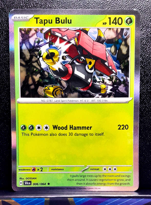 Pokemon Card - Tapu Bulu 006/064 - Holofoil Rare - Shrouded Fable NM