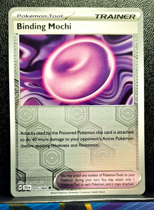 Pokemon Card - Binding Mochi 055/064 - Reverse Holofoil Trainer - Shrouded Fable NM