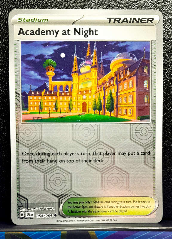 Pokemon Card - Academy at Night 054/064 - Reverse Holofoil Trainer - Shrouded Fable NM