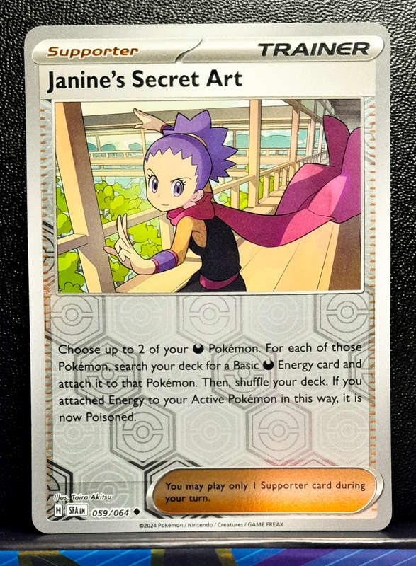 Pokemon Card - Janine's Secret Art 059/064 - Reverse Holofoil Trainer - Shrouded Fable NM