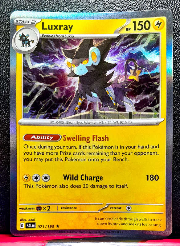 Pokemon Card -Luxray 071/193 - Holofoil Rare - Paldea Evolved