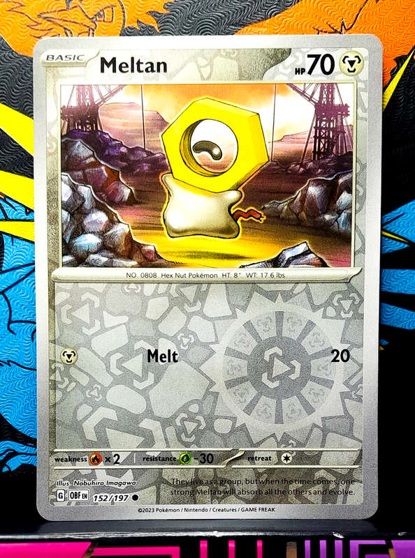 Pokemon Cards - Meltan 152/197 - Reverse Holofoil - Obsidian Flames