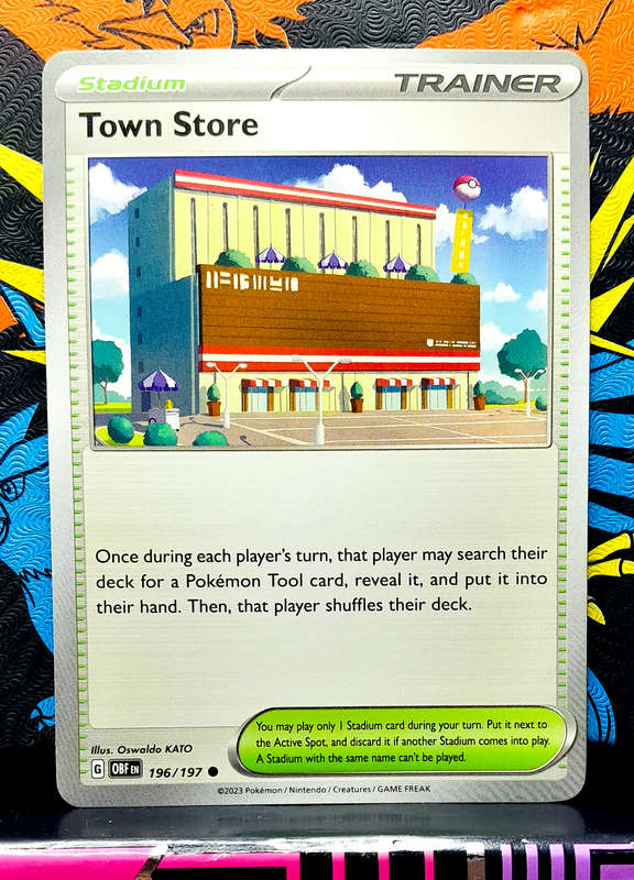 Pokemon Cards - Pokemon League Headquarters 192/197 - Stadium Trainer - Obsidian Flames