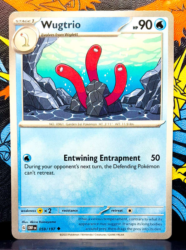 Pokemon Cards - Wugtrio 059/197 - Supporter Trainer - Obsidian Flames