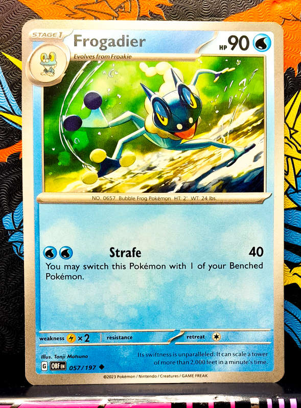 Pokemon Cards - Frogadier 057/197 - Obsidian Flames