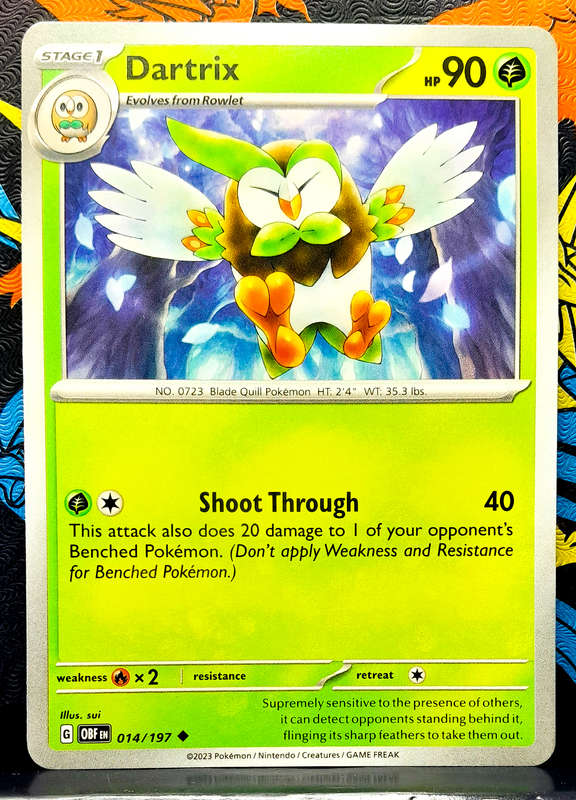 Pokemon Cards - Dartrix 014/197 - Obsidian Flames