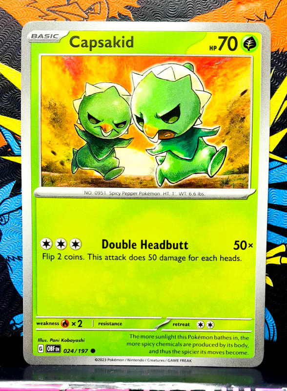 Pokemon Cards - Capsakid 024/197 - Obsidian Flames