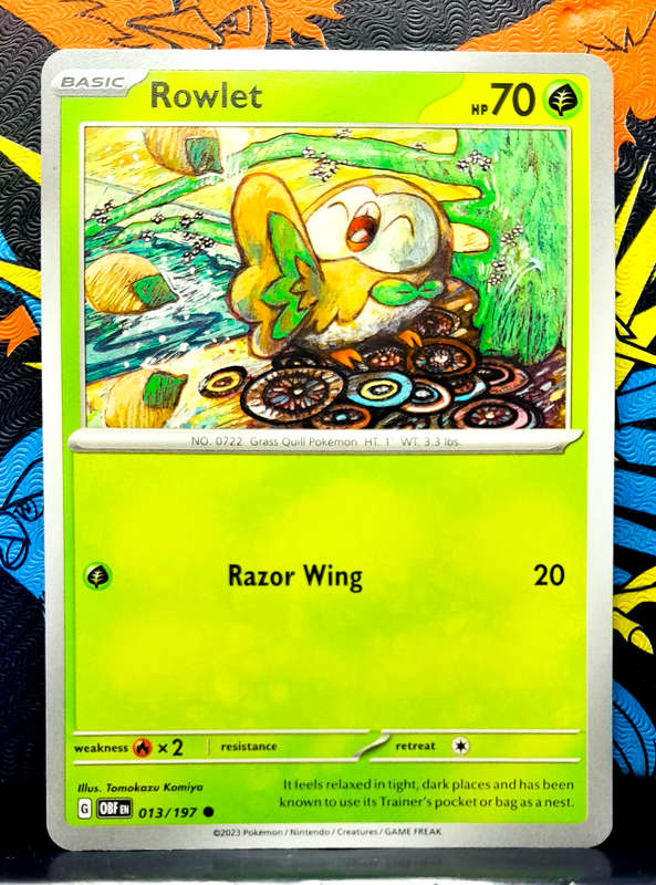 Pokemon Cards - Rowlet 013/197 - Obsidian Flames