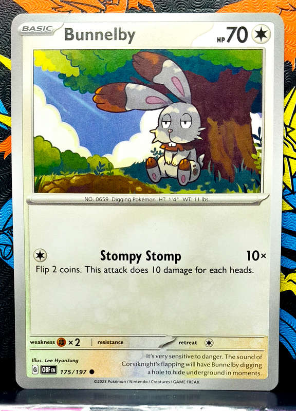 Pokemon Cards - Bunnelby 175/197 - Obsidian Flames