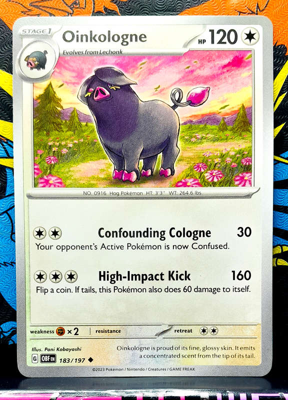 Pokemon Cards - Oinkologne 183/197 - Obsidian Flames