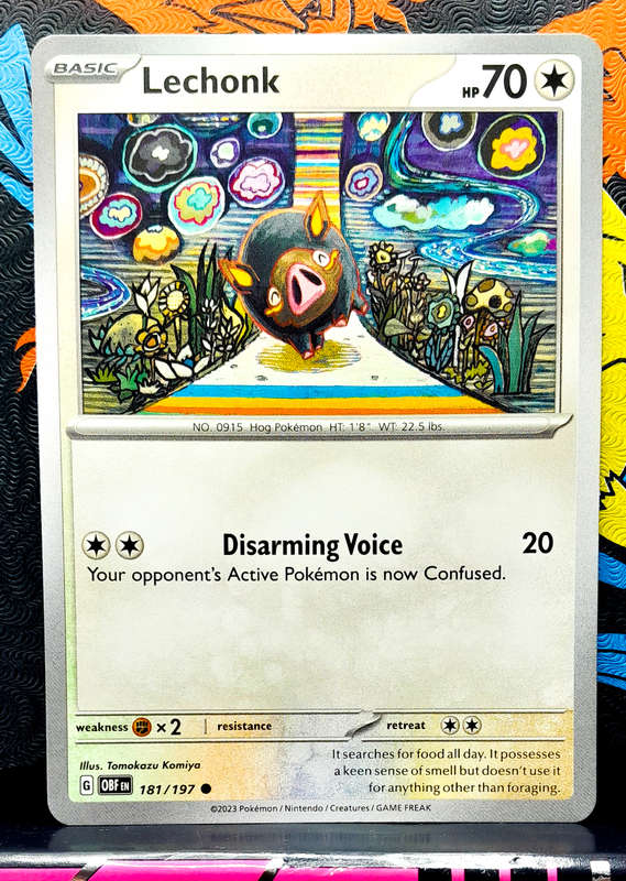 Pokemon Cards - Lechonk 181/197 - Obsidian Flames