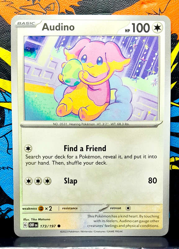 Pokemon Cards - Audino 173/197 - Obsidian Flames