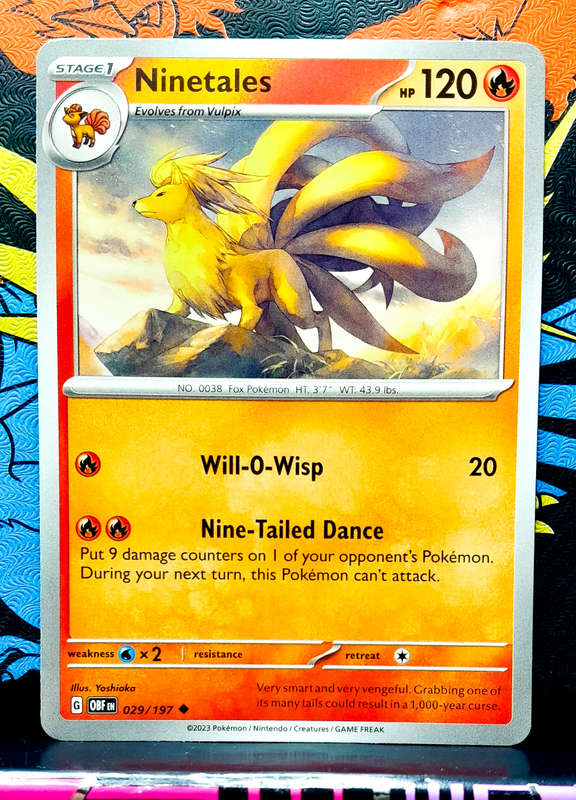 Pokemon Cards - Ninetales 029/197 - Obsidian Flames