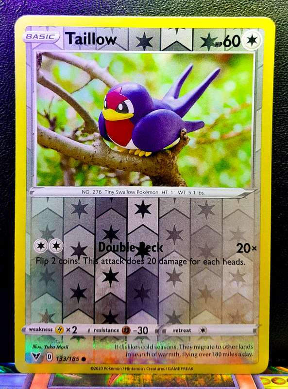 Pokemon Cards - Taillow 133/185 - Reverse Holo - Vivid Voltage (NM)