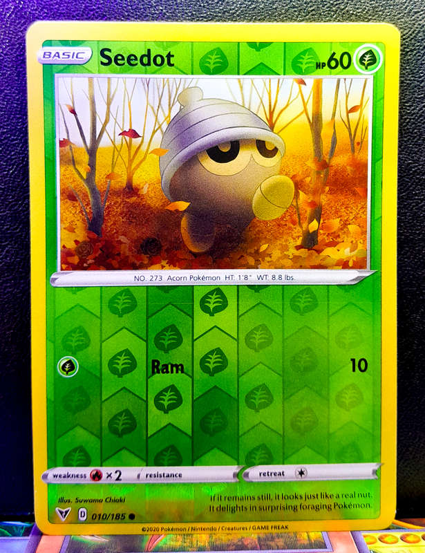 Pokemon Cards - Seedot 010/185 - Reverse Holo - Vivid Voltage (NM)