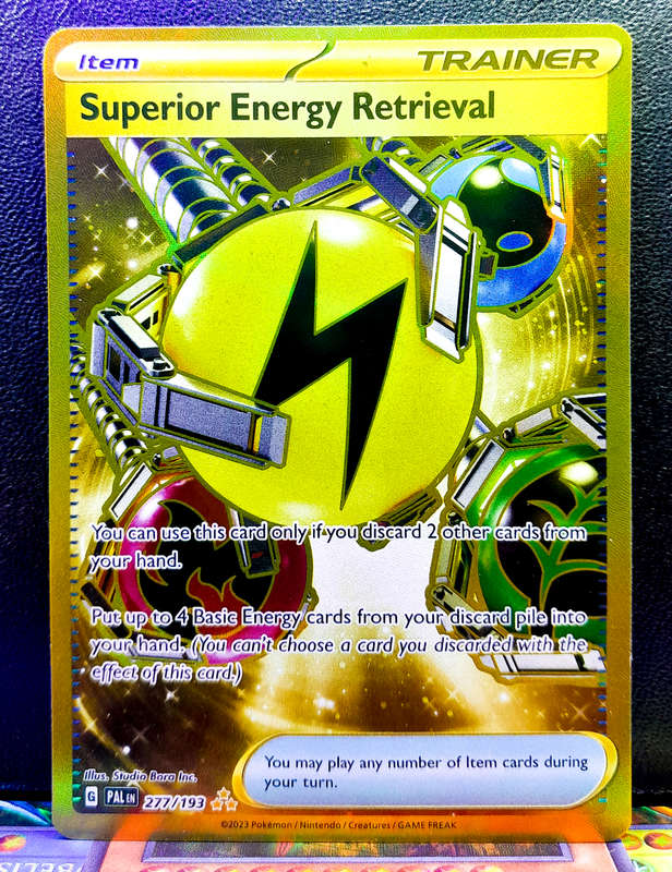 Pokemon Card - Superior Energy Retrieval 277/193 - Secret Triple Rare - Paldea Evolved
