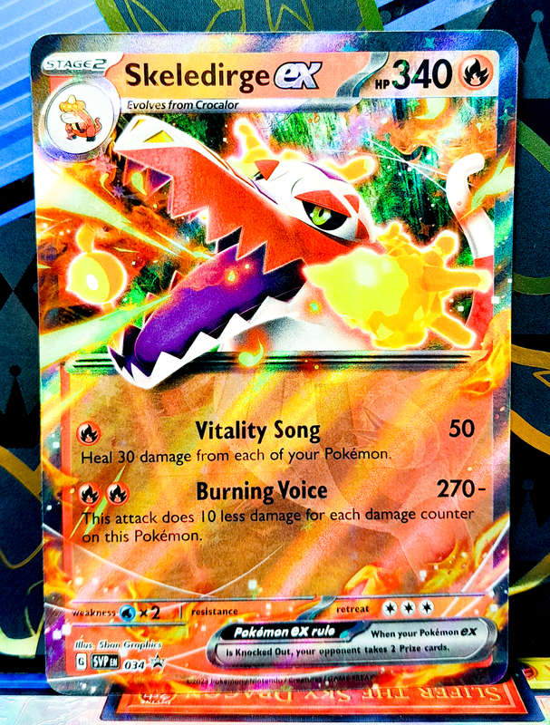 Pokemon Cards - Skeledirge EX SVP034 Scarlet & Violet Black Star Promo - NM