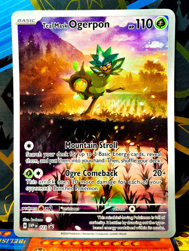 Pokemon Cards - Teal Mask Ogerpon SVP123 Scarlet & Violet Black Star Promo - NM