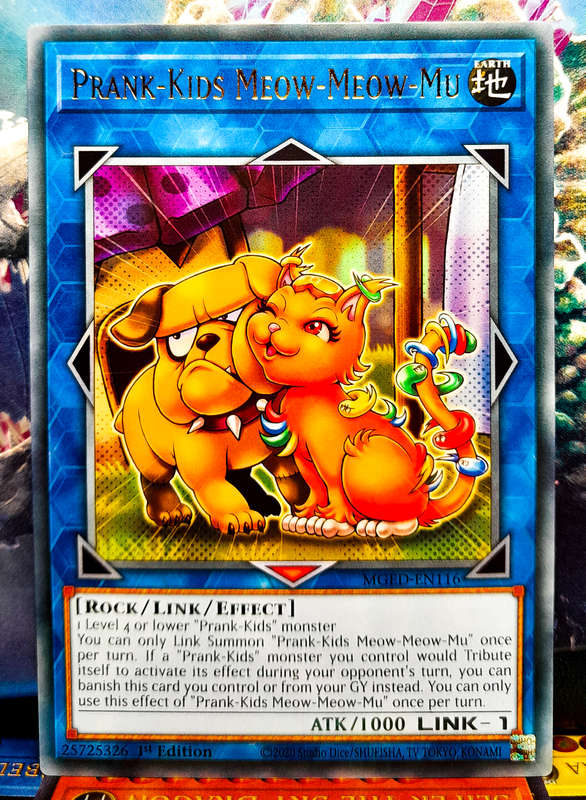 Yu-Gi-Oh! Card - Prank Kids Meow Meow Mu - Rare - MGED-EN116 - NM