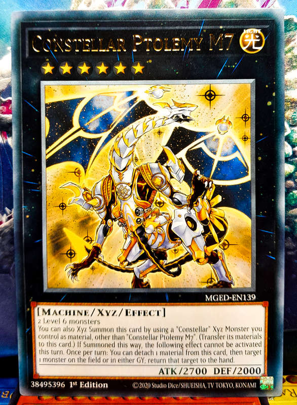 Yu-Gi-Oh! Card - Constellar Ptolemy M7 - 1st Edition  - Rare - MGED-EN139 - NM