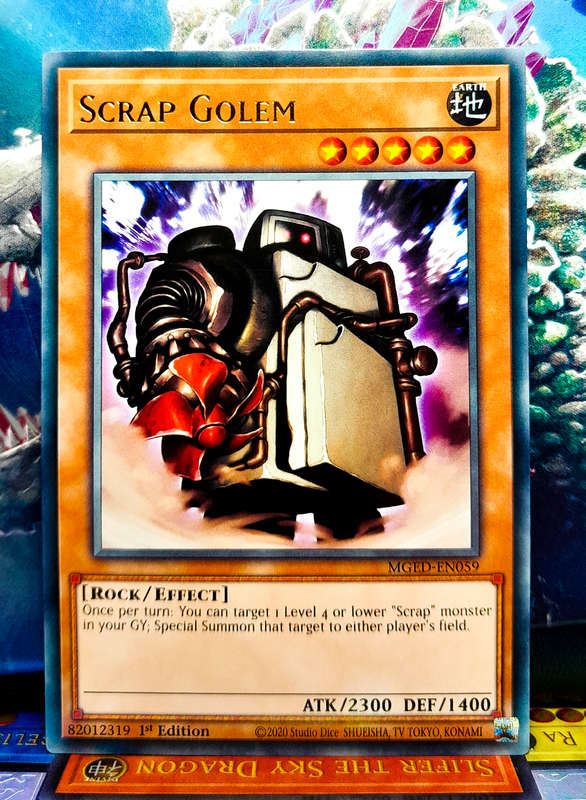 Yu-Gi-Oh! Card - Scrap Golem - 1st Edition  - Rare - MGED-EN059 - NM
