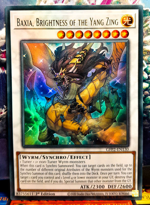 Yu-Gi-Oh! Card - Baxia, Brightness of the Yang Zing  - Ultra Rare Holo - GFP2-EN130 - NM