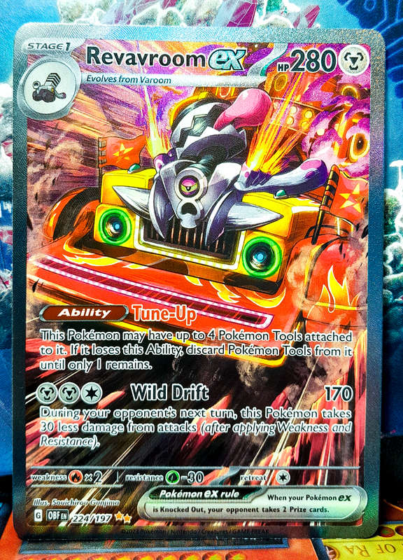 Pokemon Card - Revavroom 224/197 - Textured Holofoil Double Rare - Obsidian Flames