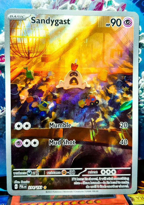 Pokemon Card - Sandygast 214/193 - Illustraition Holofoil Rare - Paldea Evolved NM