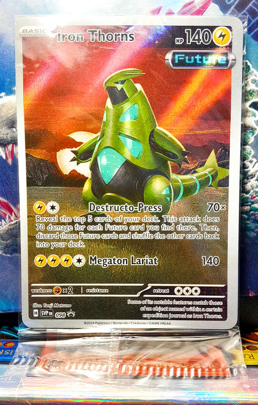Pokemon Cards - Iron Thorns SVP098 - SEALED Scarlet & Violet Black Star Promo - NM