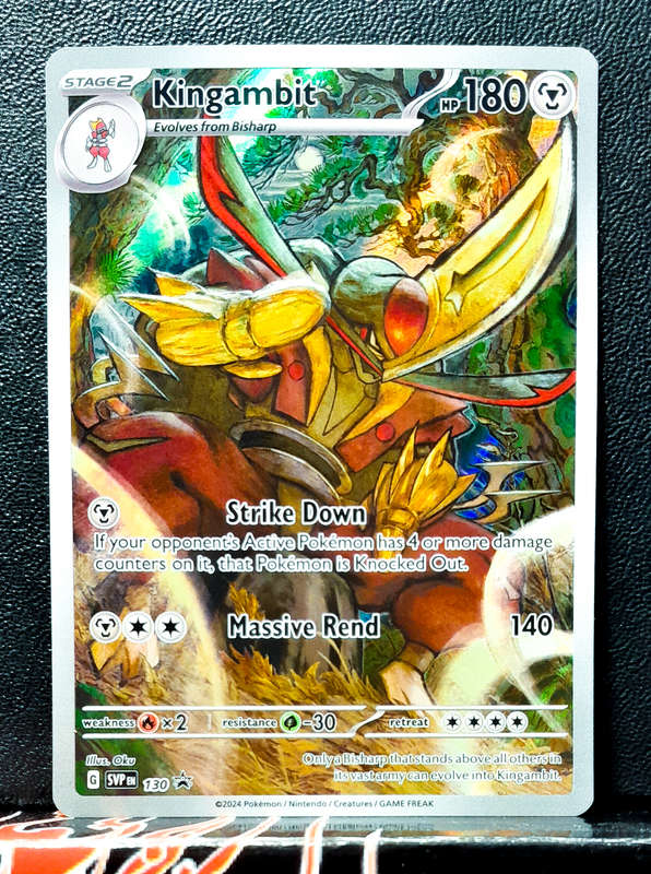 Pokemon Cards - Kingambit SVP130 - Scarlet & Violet Black Star Promo- NM