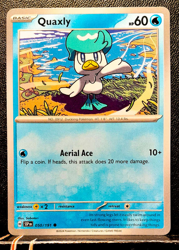 Pokemon Card - Quaxly 050/191- Common - Surging Sparks NM