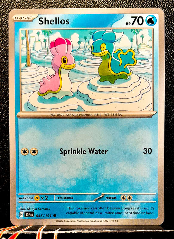 Pokemon Card - Shellos 046/191- Common - Surging Sparks NM