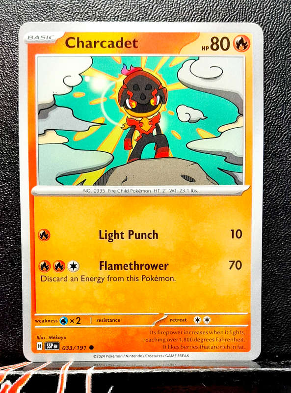 Pokemon Card - Charcadet 033/191- Common - Surging Sparks NM