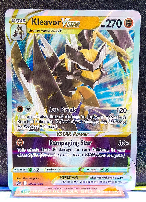 Pokemon Card - Kleavor Vstar SWSH249 - Holofoil Black Star Promo - Sword & Shield NM