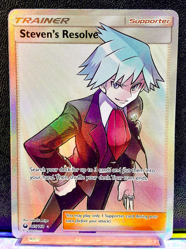 Pokemon Card - Steven's Resolve 165/168 - Full Art Trainer -