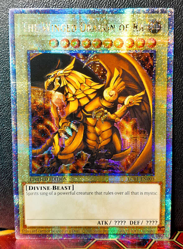 Yu-Gi-Oh! Card - The Winged Dragon of Ra - Quater Century Rare -  LC01-EN003 - NM