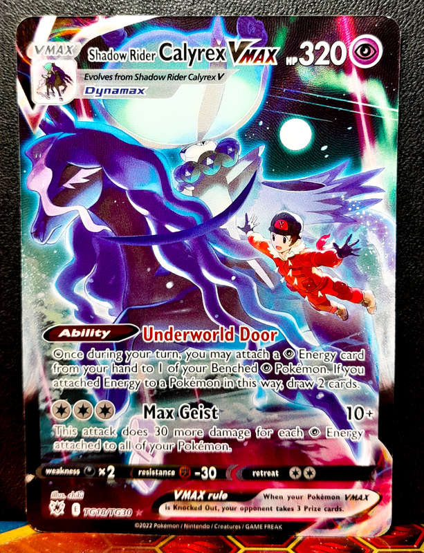 Pokemon Card - Shadow Rider Calyrex Vmax TG18/TG30 - Astral Radiance NM