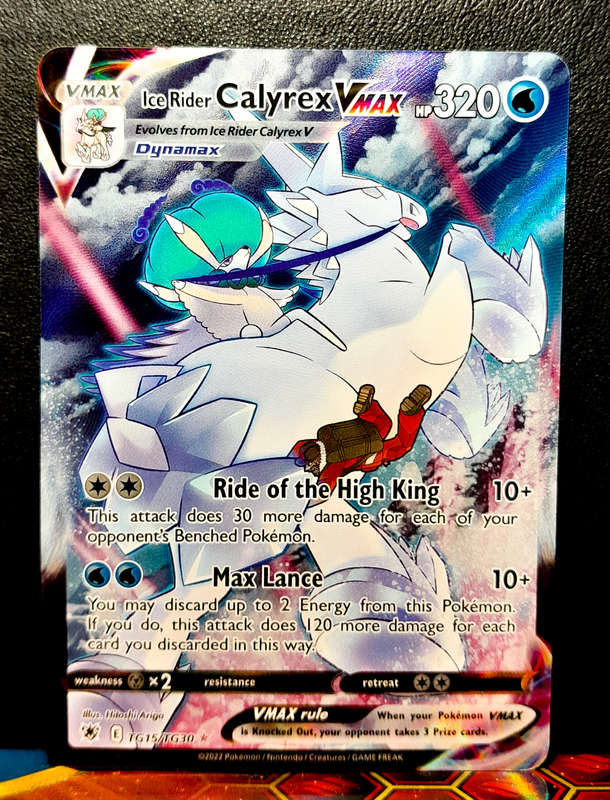 Pokemon Card - Ice Rider Calyrex Vmax TG15/TG30 - Trainer Gallery - Astral Radiance NM
