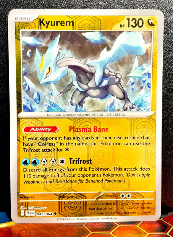 Pokemon Card - Kyurem 047/064 - Reverse Holofoil - Shrouded Fable NM