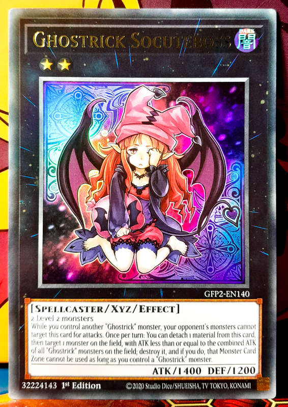 Yu-Gi-Oh! Card - Ghostrick Socuteboss - 1st Edition  - Ultra Rare Holo - GFP2-EN140 - NM