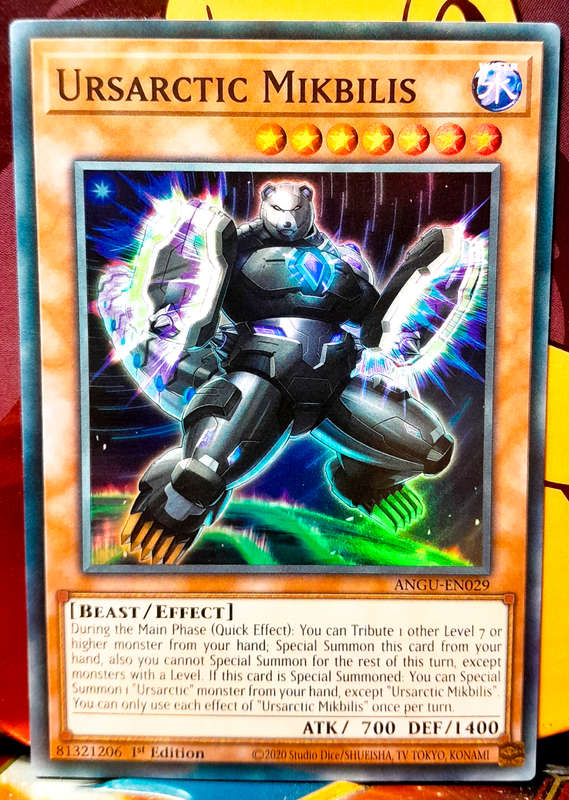 Yu-Gi-Oh! Card - Ursarctic Mikbilis - 1st Edition  - Ultra Rare Holo - ANGU-EN029 - NM