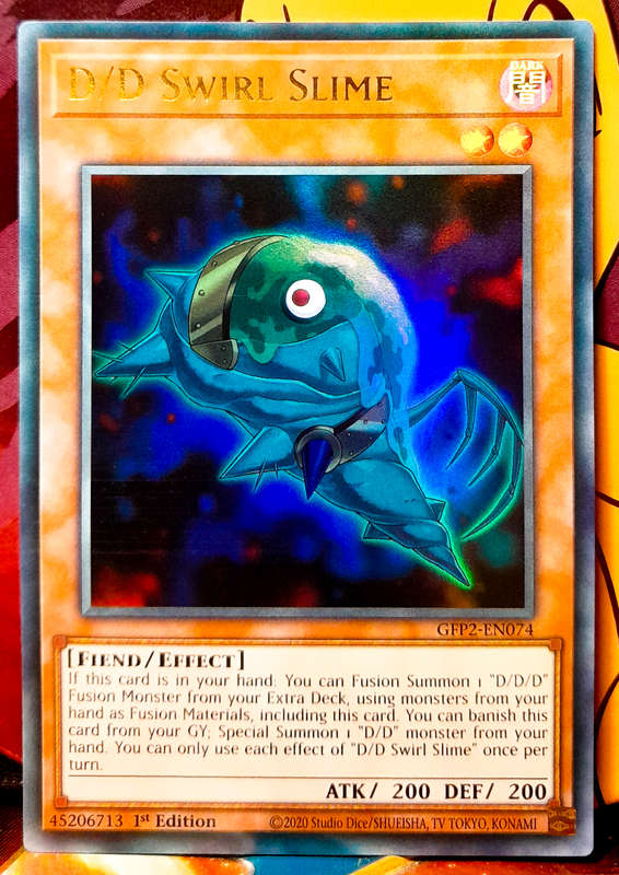Yu-Gi-Oh! Card - D/D Swirl Slime - 1st Edition  - Ultra Rare Holo - GFP2-EN074 - NM