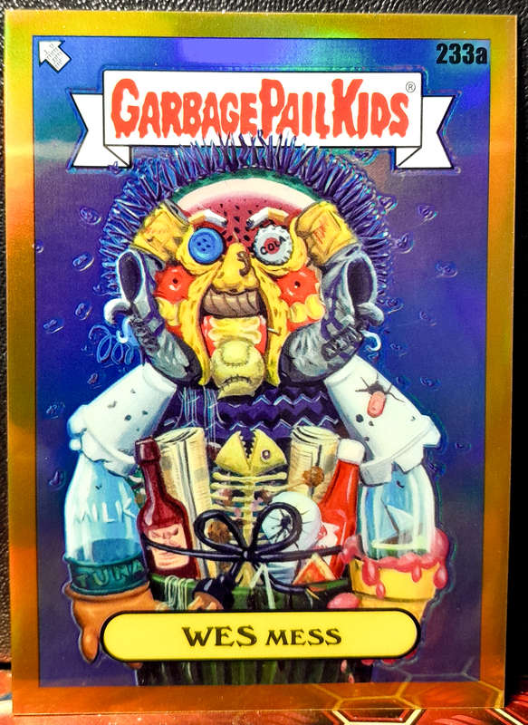 Garbage Pail Kids -  Wes Mess - Gold Refractor - Topps Chrome Series 6 - NM