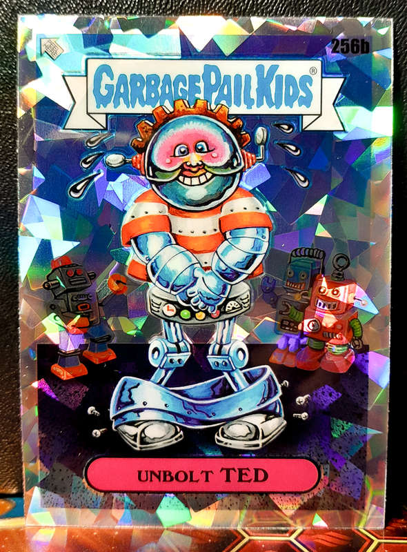Garbage Pail Kids -  Unbolt Ted 256b - Atomic Refractor - Topps Chrome Series 6 - NM