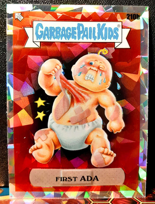 Garbage Pail Kids -  First ADA 210b - Atomic Refractor - Topps Chrome Series 6 - NM