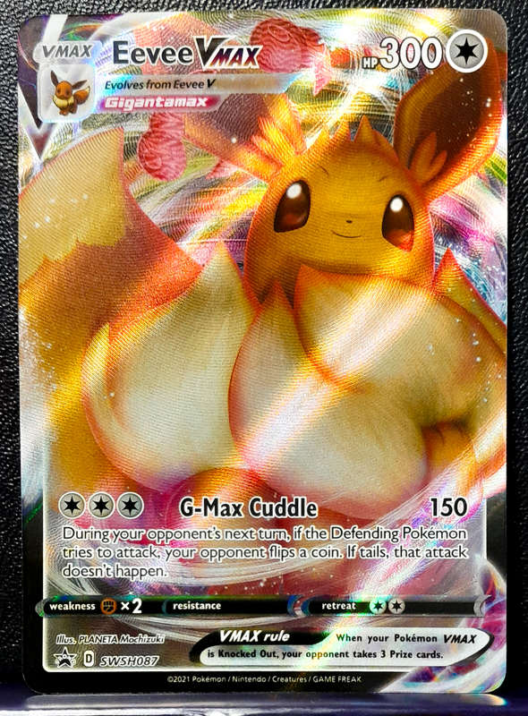 Pokemon Card - Eevee Vmax SWSH087 - Textured Holofoil - Black Star promo - NM
