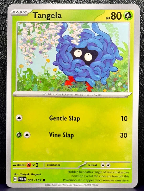 Pokemon Cards - Tangela 001/167 - Common - Twilight Masquerade