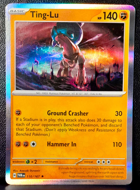 Pokemon Cards - Ting-Lu 110/167 - Holofoil Rare - Twilight Masquerade