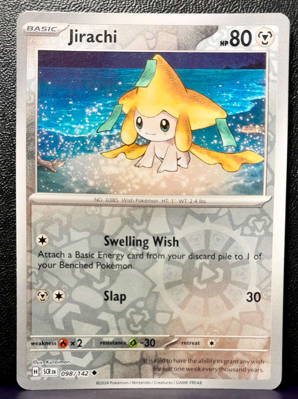 Pokemon Card - Jirachi 098/142 - Reverse Holofoil - Stellar Crown